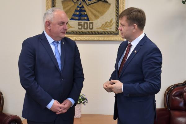 Întrevederea viceprim-ministrului Valeriu Chiveri cu ambasadorul Ucrainei în Republica Moldova, Paun Rohovei